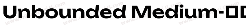 Unbounded Medium字体转换